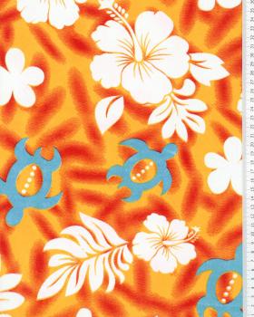 Polynesian fabric HONU Orange - Tissushop